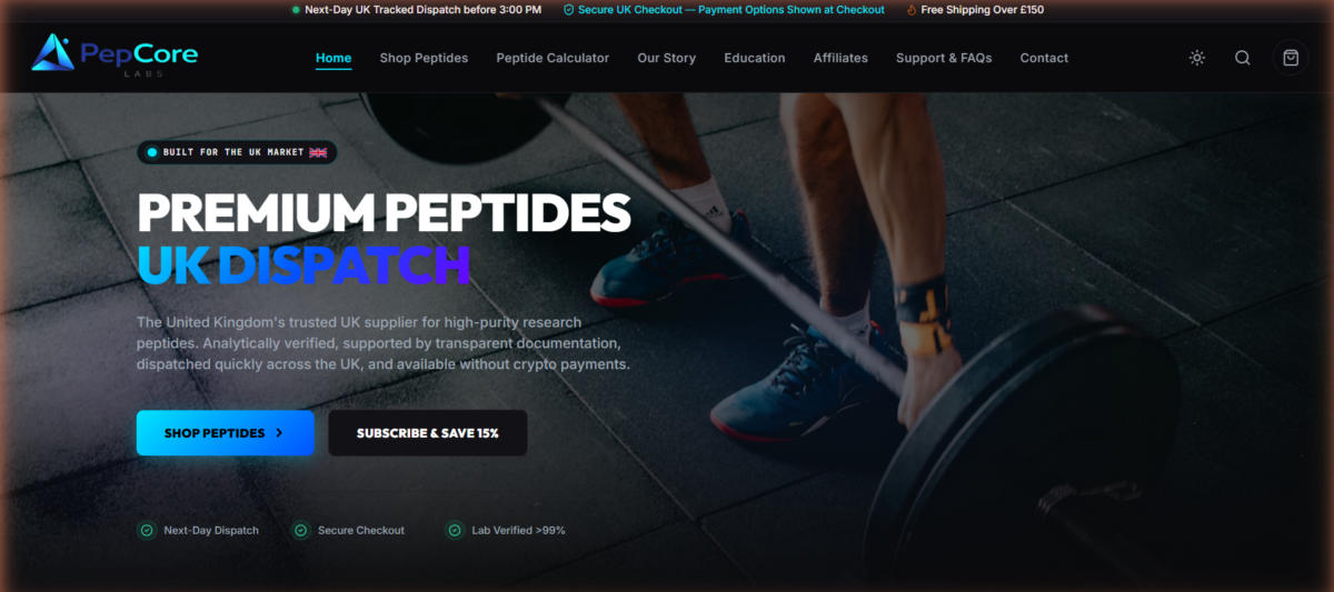 PepCore Labs: UK Peptide WooCommerce Store