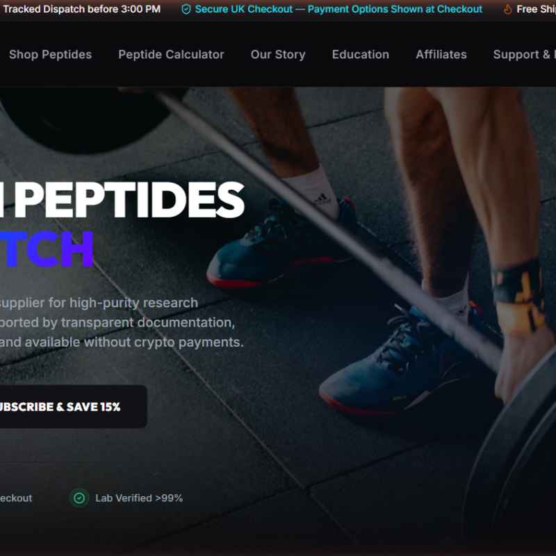 PepCore Labs: UK Peptide WooCommerce Store