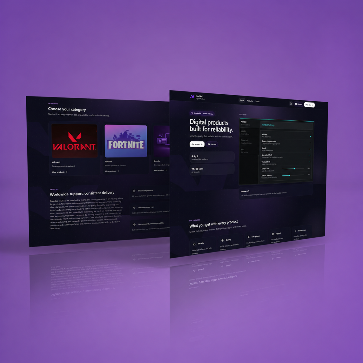 Digital Products Store: Custom WordPress Theme