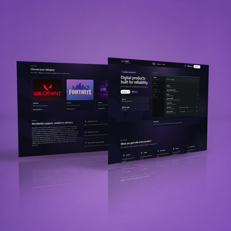 Digital Products Store: Custom WordPress Theme
